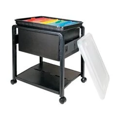 Advantus Plastic/Poly Mobile File Cart With Swivel Wheels, Black (AVT55758) 5 Advantus Plastic/Poly Mobile File Cart With Swivel Wheels, Black (AVT55758) -Prepa Furniture Shop sp42184425 s7
