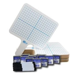 Flipside Two Sided Rectangular Dry Erase Whiteboard Set, 7.75" X 10", Sets Of 12 (FLP18125)