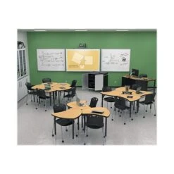 Best-Rite Deluxe Porcelain Dry-Erase Whiteboard, Anodized Aluminum Frame, 6' X 4' (202AG-25) -Prepa Furniture Shop sp42716582 s7