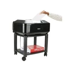 Mind Reader Anchor Collection 2-Shelf Plastic/Poly Mobile Utility Cart With Swivel Wheels, Black (PRCARTSM-BLK) -Prepa Furniture Shop sp42717623 s7