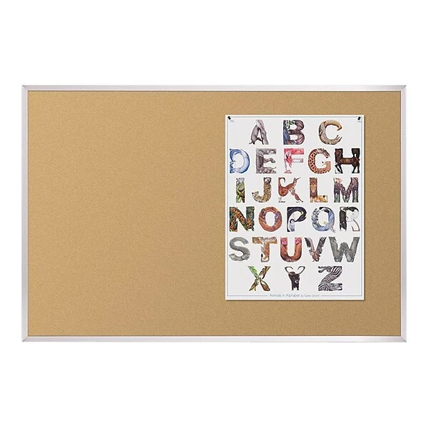 Best-Rite Valu-Tak Cork Bulletin Board, Aluminum Frame, 4' X 6' (301AG) 1 Best-Rite Valu-Tak Cork Bulletin Board, Aluminum Frame, 4' X 6' (301AG)