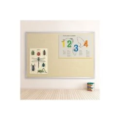 Best-Rite Vin-Tak Vinyl Bulletin Board, Aluminum Frame, 3'H X 4'W (311AC-44) -Prepa Furniture Shop sp42718010 s7