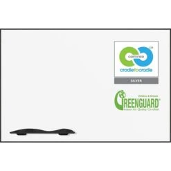 Best-Rite Porcelain Dry-Erase Whiteboard, Aluminum Frame, 5' X 3' (2028E-25)