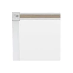 Best-Rite Deluxe Porcelain Dry-Erase Whiteboard, Anodized Aluminum Frame, 5' X 4' (202AF-25)