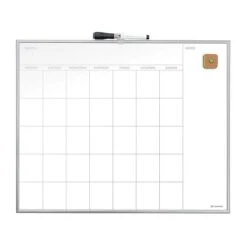 U Brands Magnetic Dry-Erase Whiteboard, Aluminum Frame, 2' X 1' (361U00-01)
