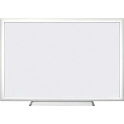 U Brands Basics Plus Steel Dry-Erase Whiteboard, Aluminum Frame, 4' X 6' (073U00-01)