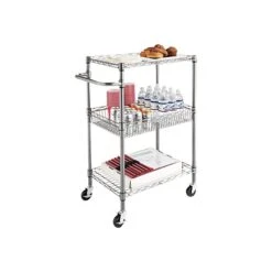 Alera 3-Shelf Wire Mobile Utility Cart With Lockable Wheels, Black (ALESW342416BA) 10 Alera 3-Shelf Wire Mobile Utility Cart With Lockable Wheels, Black (ALESW342416BA) -Prepa Furniture Shop sp43802536 s7