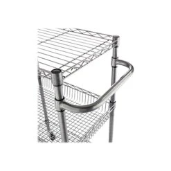 Alera 3-Shelf Wire Mobile Utility Cart With Lockable Wheels, Black (ALESW342416BA) 11 Alera 3-Shelf Wire Mobile Utility Cart With Lockable Wheels, Black (ALESW342416BA) -Prepa Furniture Shop sp43802538 s7