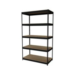 Hirsh 3800 Lb. Rivet Series 5-Shelf Metal Unit, 48"W, Black (19454)