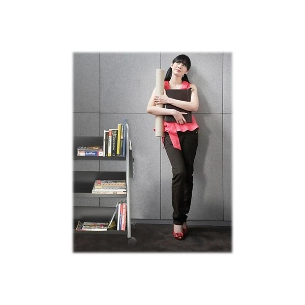 Safco Scoot 3-Shelf Metal Mobile Book Cart With Lockable Wheels, Black (5336BL) 1 Safco Scoot 3-Shelf Metal Mobile Book Cart With Lockable Wheels, Black (5336BL)