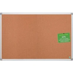 MasterVision Earth Cork Bulletin Board, Aluminum Frame, 4'H X 6'W (CA271790)