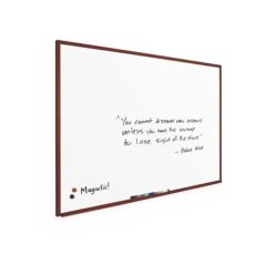 MooreCo Best-Rite Porcelain Dry-Erase Whiteboard, Wood Frame, 3' X 5' (M202WE-25)