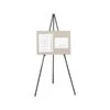 Quartet Heavy-Duty Instant Easel Display Easel, 63", Black Metal (27E)