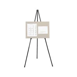 Quartet Heavy-Duty Instant Easel Display Easel, 63", Black Metal (27E)
