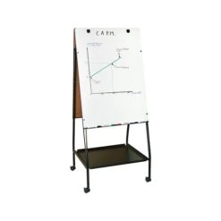 Best-Rite Wheasel Dry/Wet Erase Easel, 65", Steel (770)