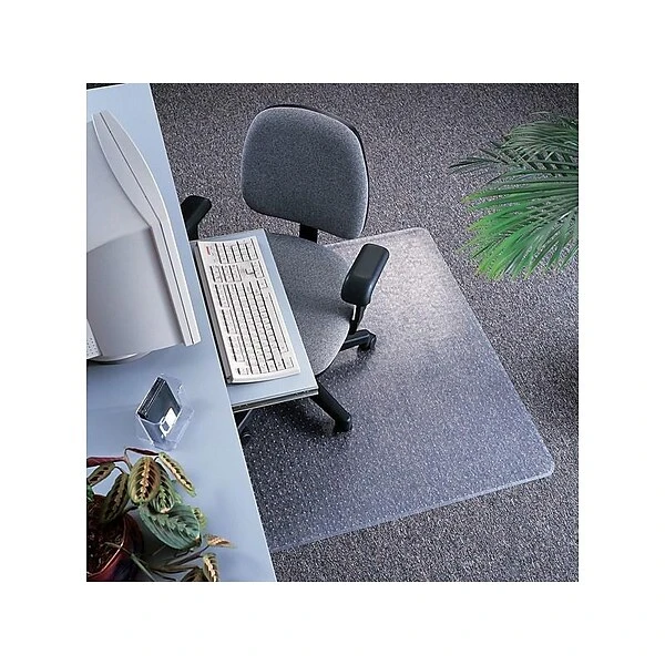 Deflect-O DuraMat 46" X 60'' Rectangular W/Lip Chair Mat For Carpet, Vinyl (CM13433F) 3 Deflect-O DuraMat 46" X 60'' Rectangular W/Lip Chair Mat For Carpet, Vinyl (CM13433F) - Image 3