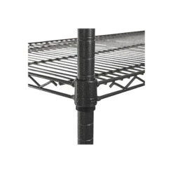 Alera 3-Shelf Wire Mobile Utility Cart With Lockable Wheels, Black (ALESW543018BA) -Prepa Furniture Shop sp43813085 s7