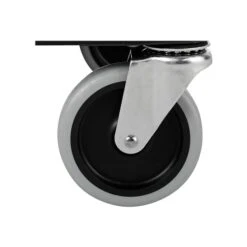 Rubbermaid 2-Shelf Plastic/Poly Mobile Utility Cart With Swivel Wheels, Black (FG345700BLA) -Prepa Furniture Shop sp43813101 s7