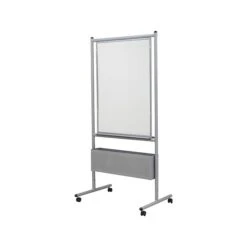 Best-Rite Dry Erase Easel, 72", Silver Steel (37154)