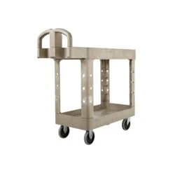 Rubbermaid 2-Shelf Plastic/Poly Mobile Utility Cart With Swivel Wheels, Beige (FG450088BEIG) 7 Rubbermaid 2-Shelf Plastic/Poly Mobile Utility Cart With Swivel Wheels, Beige (FG450088BEIG) -Prepa Furniture Shop sp43815321 s7