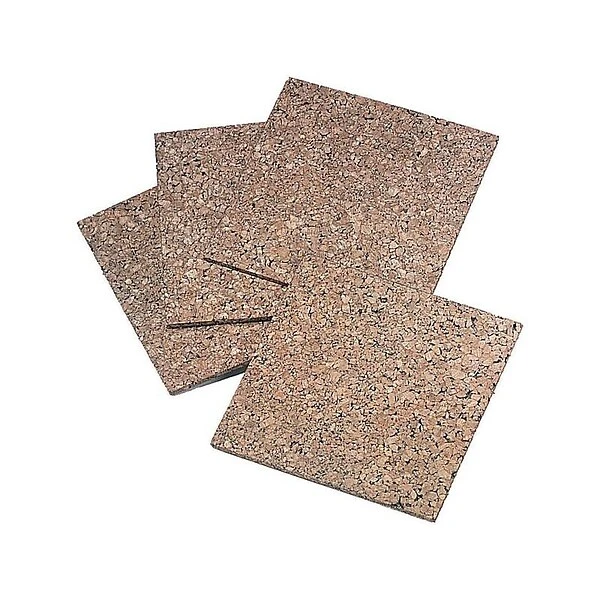 Quartet® Natural Cork Tiles, 12" X 12", Frameless, Modular, 4 Pack 1 Quartet® Natural Cork Tiles, 12" X 12", Frameless, Modular, 4 Pack