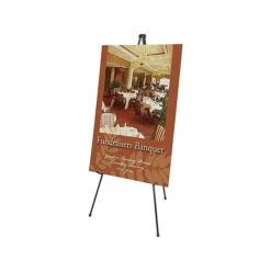 Quartet Heavy-Duty Instant Easel Display Easel, 63", Black Metal (27E) -Prepa Furniture Shop sp43815343 s7