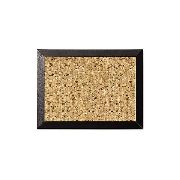 MasterVision Kamashi Cork Bulletin Board, Black Frame, 3' X 2' (SF0722581012) 1 MasterVision Kamashi Cork Bulletin Board, Black Frame, 3' X 2' (SF0722581012)