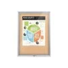 Best-Rite Economy Cork Enclosed Bulletin Board, Aluminum Frame, 3'H X 4'W (94CAC-01)