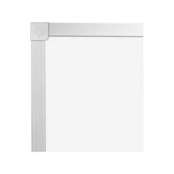 Essentials By Balt TuF-Rite Melamine Dry-Erase Whiteboard, Anodized Aluminum Frame, 6' X 4' (2H1NG)
