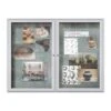 Ghent Vinyl Enclosed Bulletin Board, Satin Frame, 3'H X 4'W (PA23648VX-193)