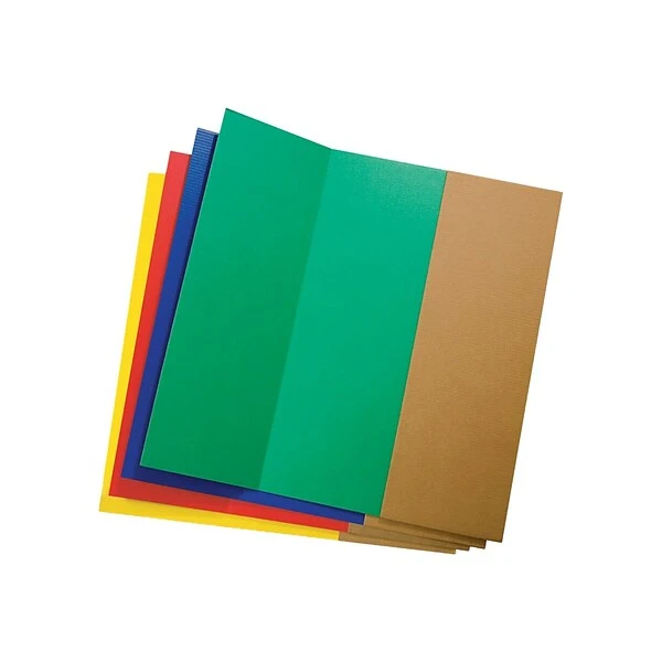 Pacon Corrugated Presentation Boards, 4' X 3', Assorted Colors, 4/Carton (37654) 1 Pacon Corrugated Presentation Boards, 4' X 3', Assorted Colors, 4/Carton (37654)
