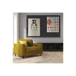 Best-Rite Rubber-Tak Bulletin Board, Euro Frame, 4'H X 5'W (321RF-96) -Prepa Furniture Shop sp44342620 s7