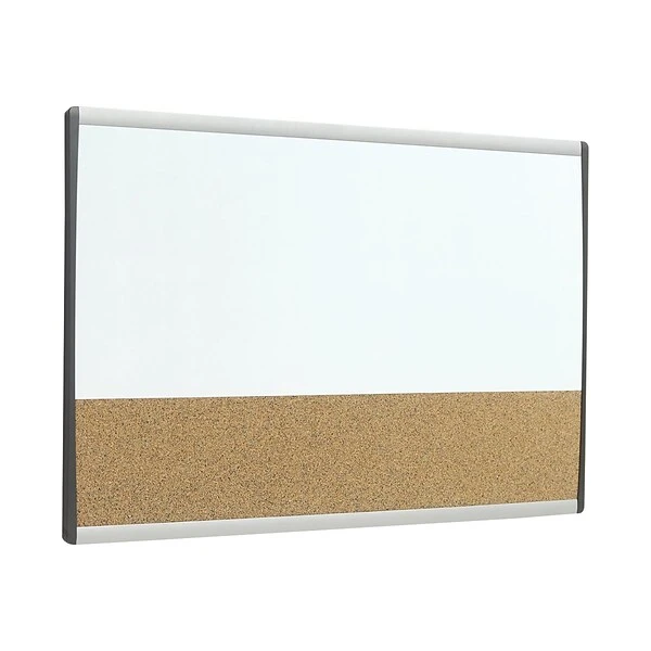 Quartet Arc Cubicle Cork & Dry Erase Whiteboard, Aluminum Frame, 2.5' X 1.5' (ARCCB3018) 1 Quartet Arc Cubicle Cork & Dry Erase Whiteboard, Aluminum Frame, 2.5' X 1.5' (ARCCB3018)