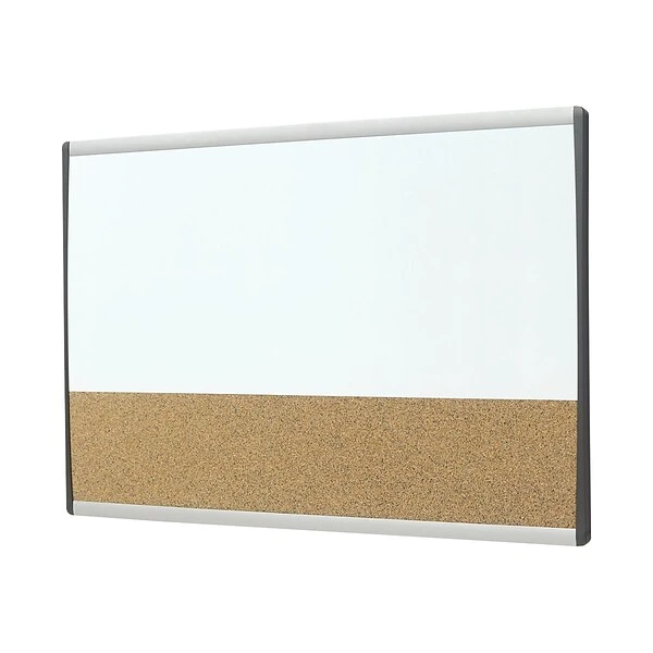Quartet Arc Cubicle Cork & Dry Erase Whiteboard, Aluminum Frame, 2.5' X 1.5' (ARCCB3018) 2 Quartet Arc Cubicle Cork & Dry Erase Whiteboard, Aluminum Frame, 2.5' X 1.5' (ARCCB3018) - Image 2