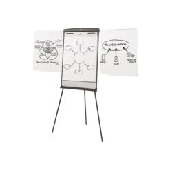 Quartet Magnetic Easel, 70", Graphite Metal (67E)