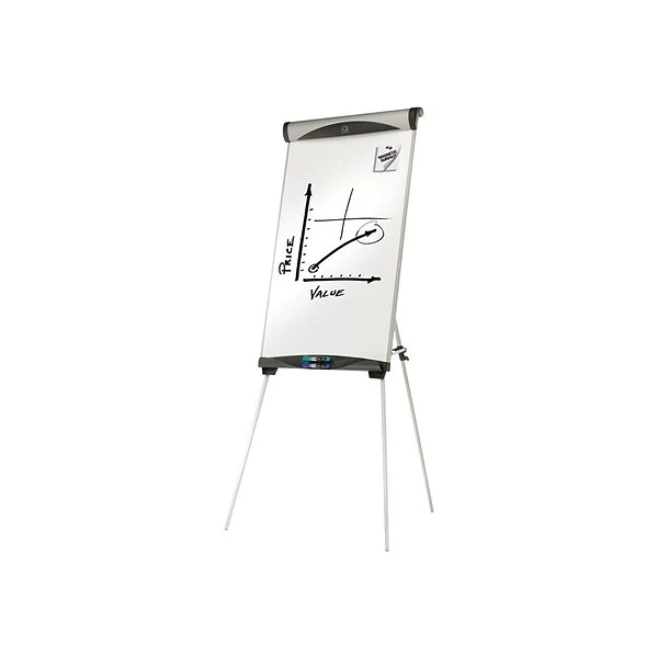 Quartet Euro Magnetic Easel, 73.5", Silver Metal (EU500E) 1 Quartet Euro Magnetic Easel, 73.5", Silver Metal (EU500E)