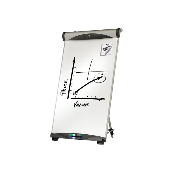 Quartet Euro Magnetic Easel, 73.5", Silver Metal (EU500E) 2 Quartet Euro Magnetic Easel, 73.5", Silver Metal (EU500E) - Image 2