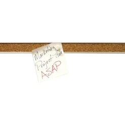Advantus Grip-A-Strip Cork Map Rail, Satin Frame, 0.08' X 8' (2026)