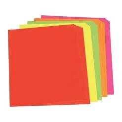 Pacon Neon Poster Boards, 2.5' X 2', Assorted Colors, 25/Carton (104234)