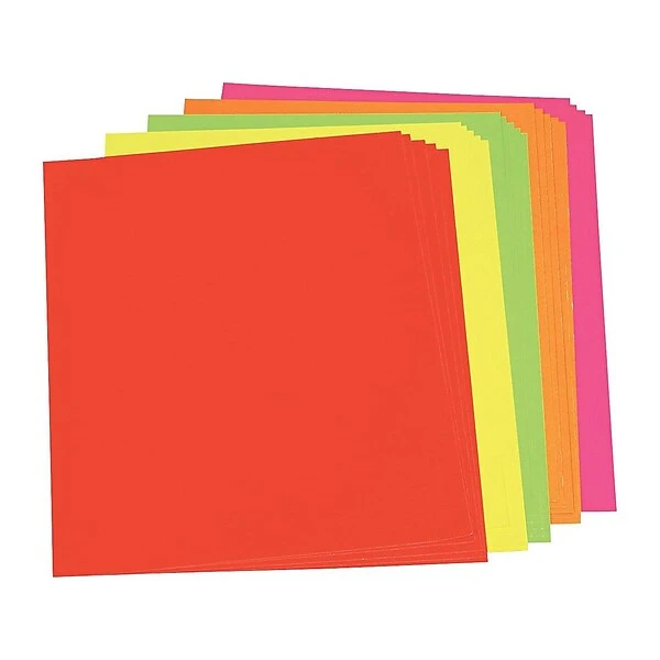 Pacon Neon Poster Boards, 2.5' X 2', Assorted Colors, 25/Carton (104234) 1 Pacon Neon Poster Boards, 2.5' X 2', Assorted Colors, 25/Carton (104234)