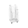 Safco Wire Mobile File Cart With Swivel Wheels, White (3084)