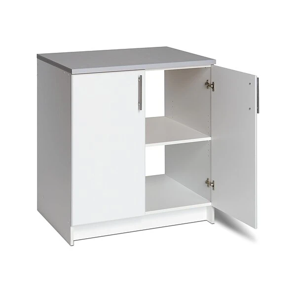 Prepac Elite 36" Composite Storage Cabinet With 1 Shelf, White (WEB-3236) 1 Prepac Elite 36" Composite Storage Cabinet With 1 Shelf, White (WEB-3236)