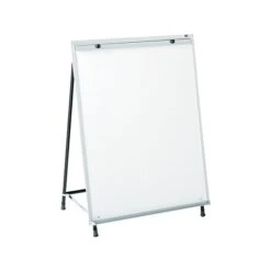 Quartet Total Erase Flip Chart Easel, 70", Black Steel (81E)