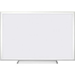 U Brands Basics Plus Magnetic Steel Dry-Erase Whiteboard, Aluminum Frame, 3' X 2' (071U00-01)