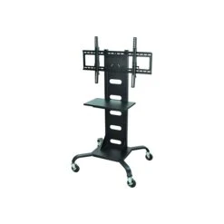 Luxor Steel Pedestal TV Stand, Screens Up To 60", Black (WPSMS51)