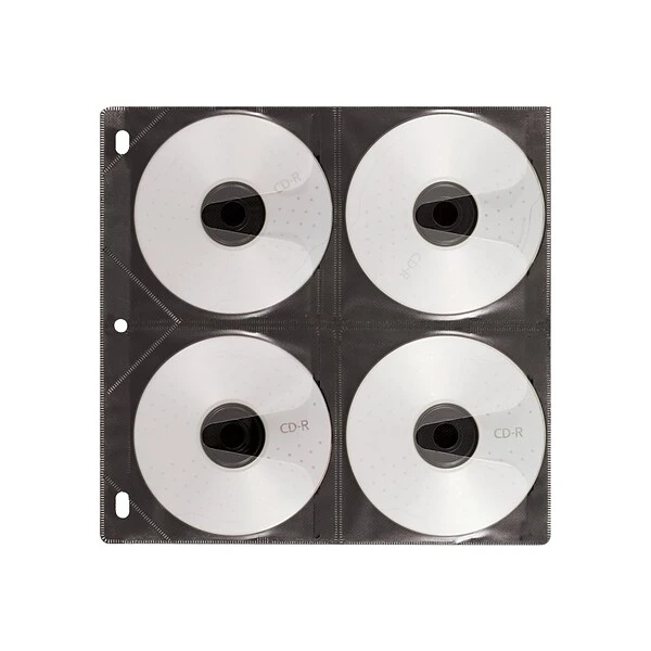 Vaultz™ CD Binder Pages; 8 Capacity/Page, 25/Pk 3 Vaultz™ CD Binder Pages; 8 Capacity/Page, 25/Pk - Image 3