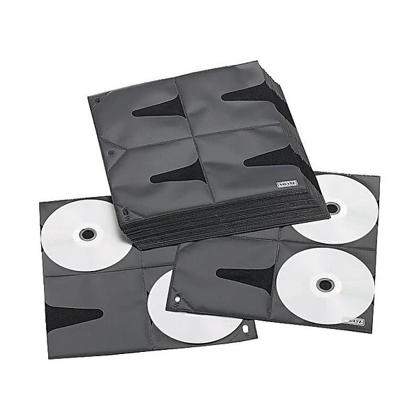 Vaultz™ CD Binder Pages; 8 Capacity/Page, 25/Pk 4 Vaultz™ CD Binder Pages; 8 Capacity/Page, 25/Pk - Image 4