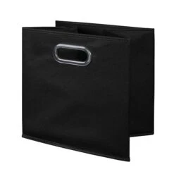 Niche Cubo Foldable Fabric Storage Bin, Black (HTOTEBK)