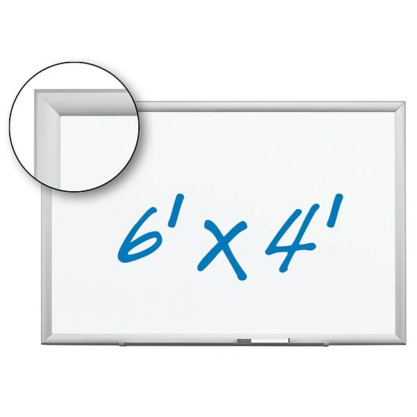 3M™ Porcelain Dry Erase Board, Aluminum Frame, 72" X 48" (DEP7248A) 1 3M™ Porcelain Dry Erase Board, Aluminum Frame, 72" X 48" (DEP7248A)