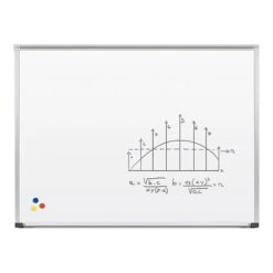 Balt Porcelain Dry-Erase Whiteboard, Anodized Aluminum Frame, 12' X 4' (202AM)